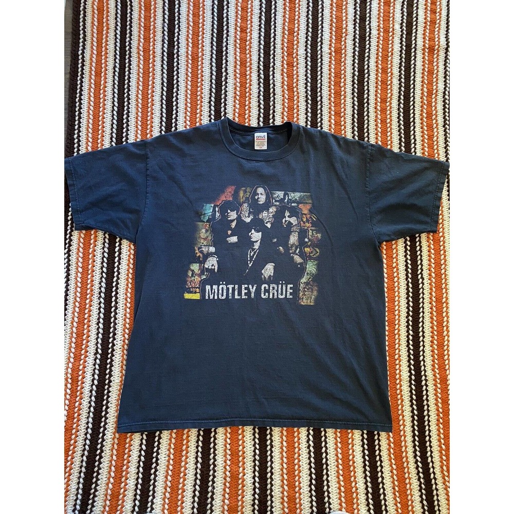 Motley Crue Red White & Crue Tour 2005 Better Live Than Dead Shirt Anvil Tag 2XL